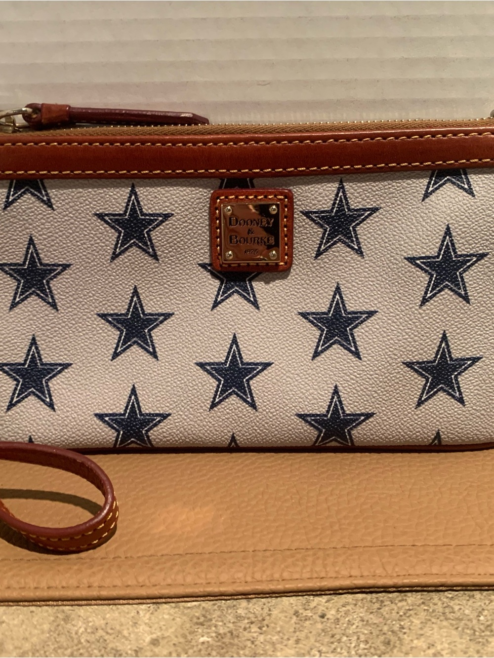 Dooney & Bourke Dallas Cowboys Wristle Print and Leather Trim
